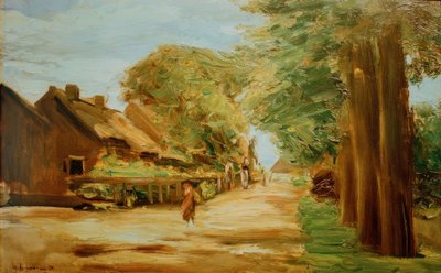 Dorpsstraat in Laren door Max Liebermann