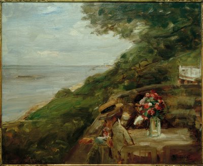 Elbblick - Terras aan de Elbe - Restaurant Jacob door Max Liebermann