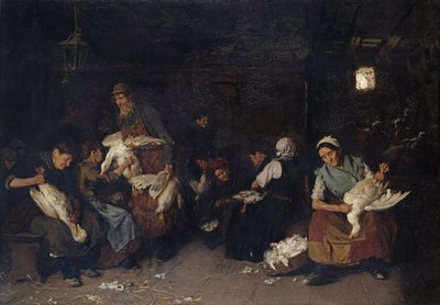 Gänserupferinnen door Max Liebermann
