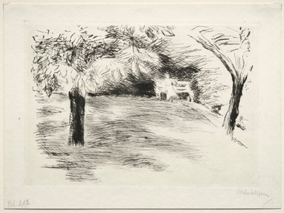 Tuin in Wannsee, Duitsland door Max Liebermann