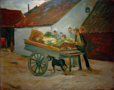 Groentekar - hondenkar door Max Liebermann