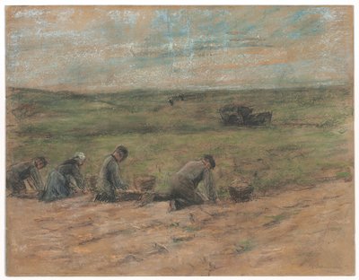 Aardappelgravers bij Zandvoort, 1894 door Max Liebermann