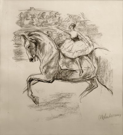 De circusamazone door Max Liebermann