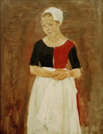 M. Liebermann, Staand weesmeisje door Max Liebermann