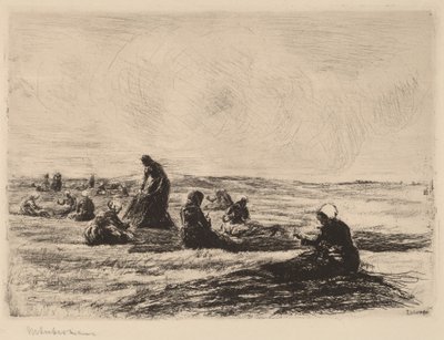 Het herstellen van de netten, 1894 door Max Liebermann