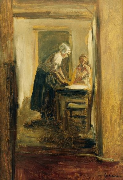 Strijkster door Max Liebermann