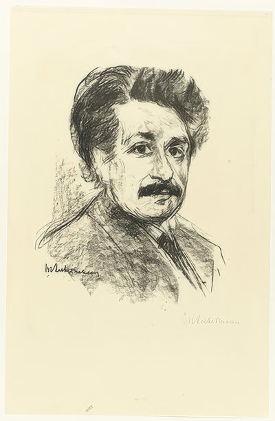 Portret van Albert Einstein door Max Liebermann