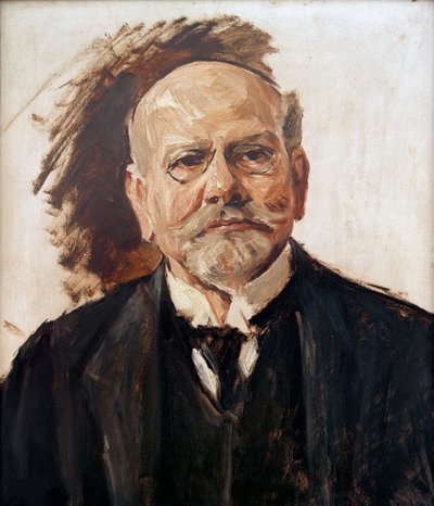 Portret van Emil Moritz Rathenau 1838-1915, 1907 door Max Liebermann