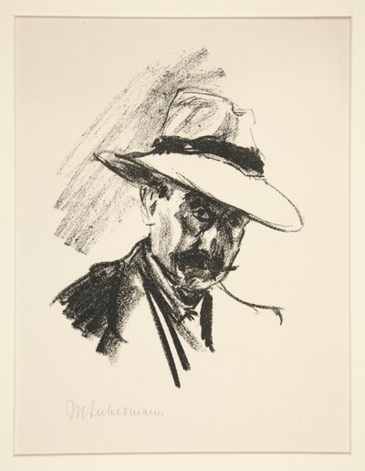 Portret van Walter Hasenelever door Max Liebermann