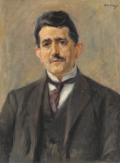 Portret van de uitgever Bruno Cassirer, 1921 door Max Liebermann