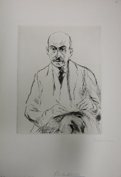 Zelfportret als 70-jarige door Max Liebermann