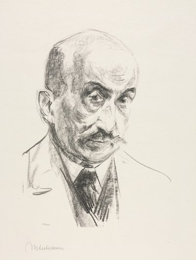 Zelfportret, 1921 door Max Liebermann