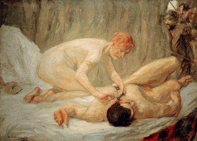 Simson en Delila door Max Liebermann