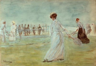 Tennisser door Max Liebermann