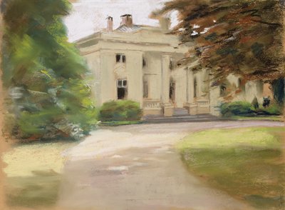Het Godeffroy landhuis in Hirschpark von Nienstedten aan de Elbe, 1902 door Max Liebermann