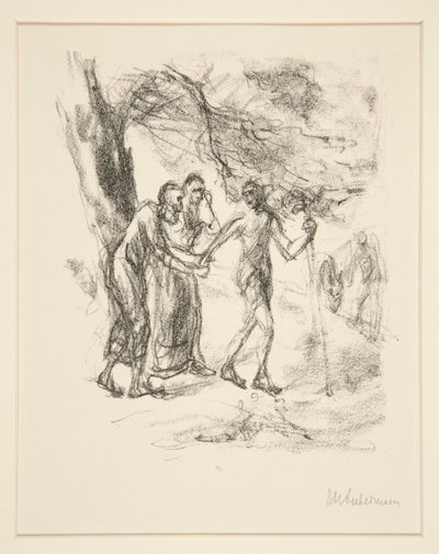 Tobias I/III door Max Liebermann