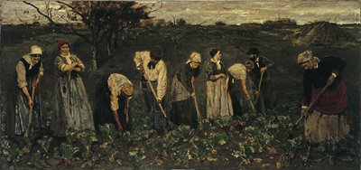 Arbeiders op het bietveld door Max Liebermann