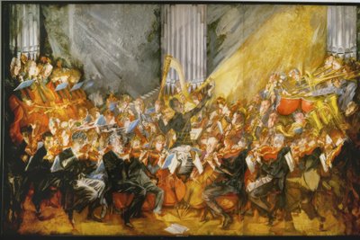 Het orkest door Max Oppenheimer