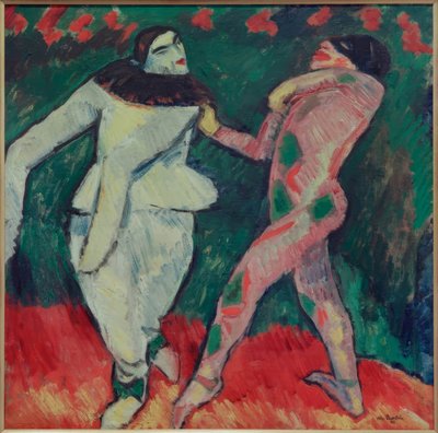 Russisch ballet door Max Pechstein