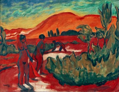Zomer in de duinen door Max Pechstein