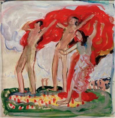 Dansende door Max Pechstein