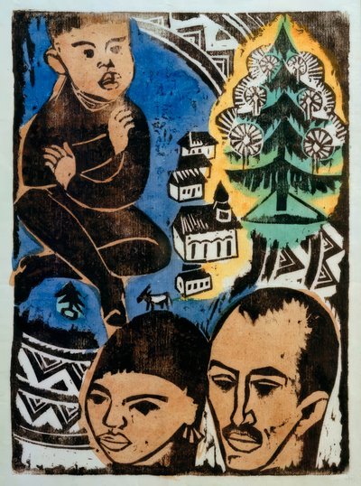 Kerstmis  door Max Pechstein