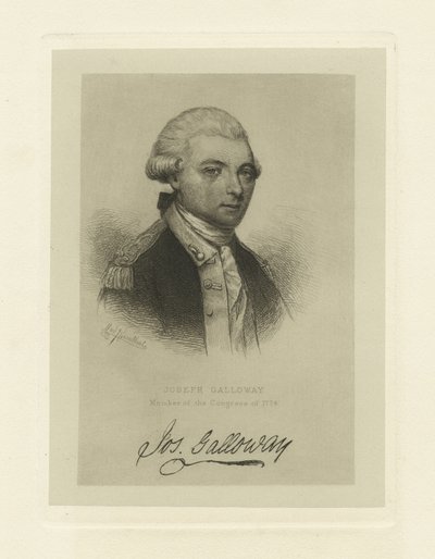 Joseph Galloway, lid van het congres van 1774, c.1885 door Max Rosenthal