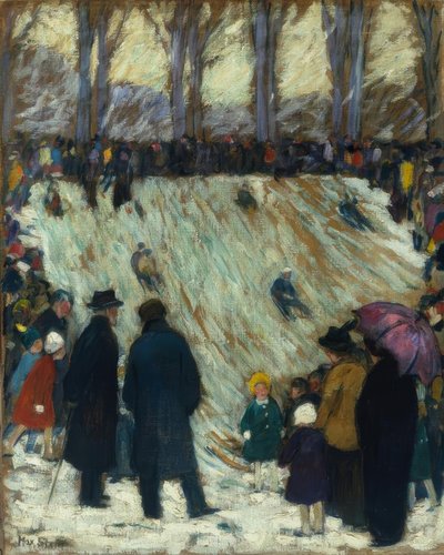 Rodelbaan in de Düsseldorfse Hofgarten door Max Stern