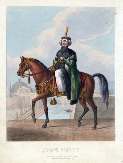 Portret van Mahmud II, Sultan van het Ottomaanse Rijk door Maxim Gauci
