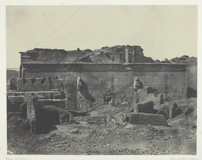 Achtergevel, Grote Tempel van Dendera (Teutyres), Opper-Egypte door Maxime Du Camp