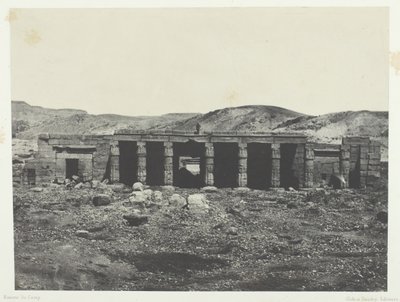 Gournah, Palais de Ménephta 1er, Thebe, 1849-51, gedrukt 1852 door Maxime Du Camp