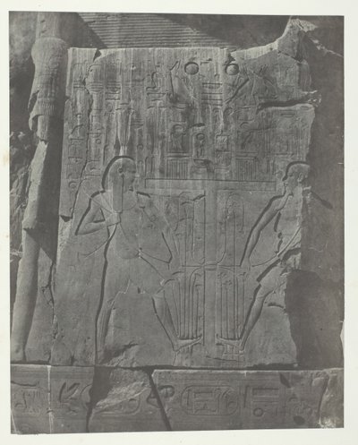 Gournah, Sculpturen van de Troon der Kolossen, Thebe, 1849-51, gedrukt 1852 door Maxime Du Camp