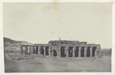 Gournah, Graf van Osymandias; Thebe, plaat 58 uit het album "Egypte, Nubie, Palestina et Syrie" (1852) door Maxime Du Camp