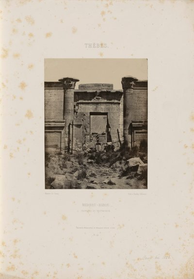 Grote tempel van Denderah door Maxime Du Camp