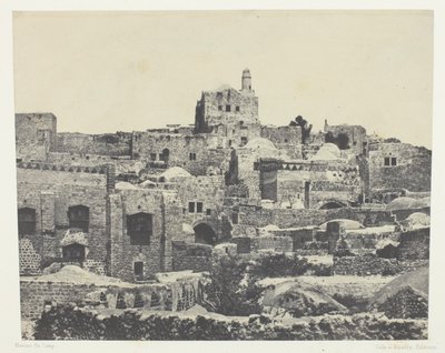 Jeruzalem, westelijke wijk; Palestina door Maxime Du Camp