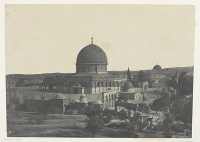 Jeruzalem, Omar Moskee; Palestina door Maxime Du Camp