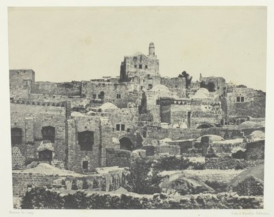 Jeruzalem, westelijke wijk; Palestina door Maxime Du Camp