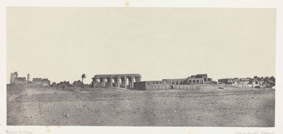 Louqsor, Algemeen Uitzicht op de Ruïnes; Thebe door Maxime Du Camp