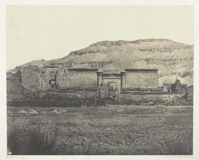 Médinet-Habou, Algemeen Uitzicht op de Ruïnes, Thebe, 1849-51, gedrukt 1852 door Maxime Du Camp