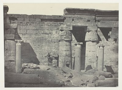 Médinet-Habou, Peristyle van het paleis van Ramsès-Méiamoun; Thebe door Maxime Du Camp
