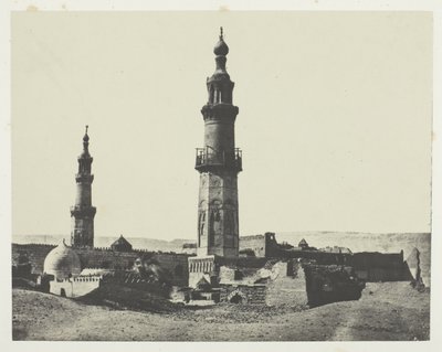 Moskee van Aly-Bey, Girgeh, Opper-Egypte, plaat 15 uit het album "Egypte, Nubie, Palestina en Syrie" (1852) door Maxime Du Camp