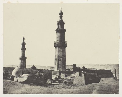 Moskee van Aly-Bey, Girgeh, Opper-Egypte, plaat 15 uit het album "Egypte, Nubie, Palestina en Syrie" (1852) door Maxime Du Camp