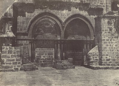 Jeruzalem. Arcades van de Kerk van het Heilig Graf door Maxime Du Camp