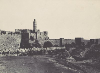 Palestina. Jeruzalem. Westelijk Deel van de Muren door Maxime Du Camp