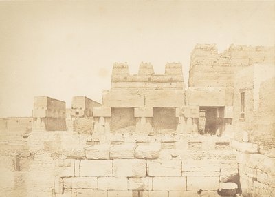 Duiventillen gebouwd op de zuidelijke colonnade van het paleis van Amenophis III, in Luxor, Thebe, 1849-50 door Maxime Du Camp