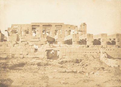 Zuidelijke Poort van de Hypostyle Zaal van het Paleis van Karnac Thebe, 1849-50 door Maxime Du Camp