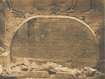 Proseynème verzegeld in de tweede Pyloon van de Tempel van Isis, in Philae, 15 april 1850 door Maxime Du Camp