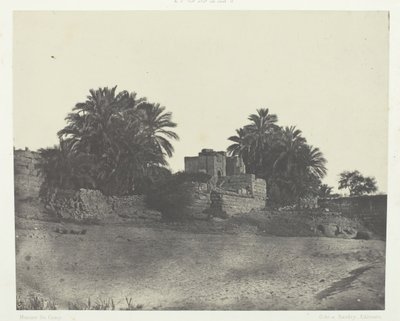 Ruïnes van een Romeinse vesting, Philoe, Nubië, 1849-51, gedrukt 1852 door Maxime Du Camp