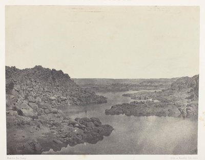 Sortie de la Première Cataracte, Haute-Egypte door Maxime Du Camp