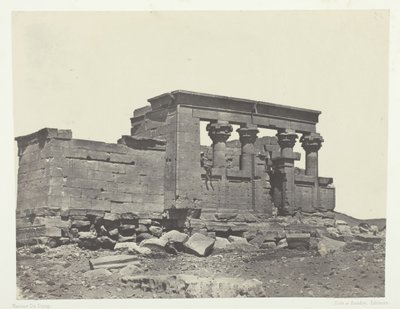 Tempel van Dendur, Nubië, 1849-1851, gedrukt 1852 door Maxime Du Camp